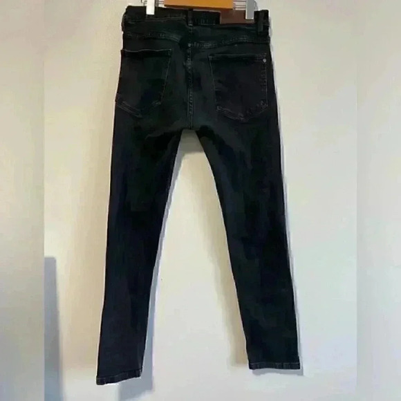 Zara Men’s Black Slim Jeans - Size 31 - Picture 7 of 9